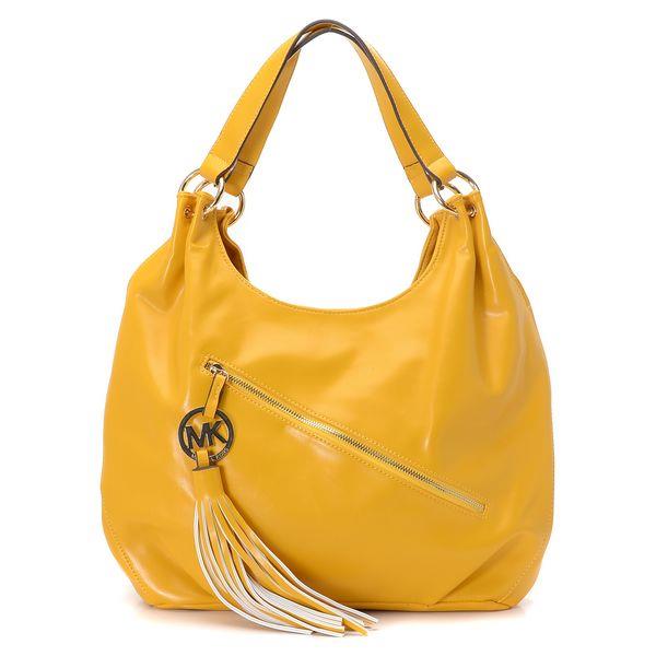 michael kors charm tassel convertible shoulder tote marigold Fashion Vintage 76zsx